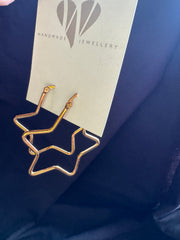 GOLD STAR HOOPS BY WISH -  The Style Society Boutique 