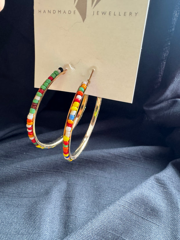 MULTI COLOUR CLIO HOOP BY WISH -  The Style Society Boutique 