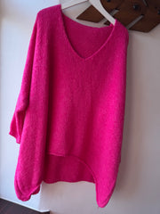 PINK OVERSIZED JUMPER