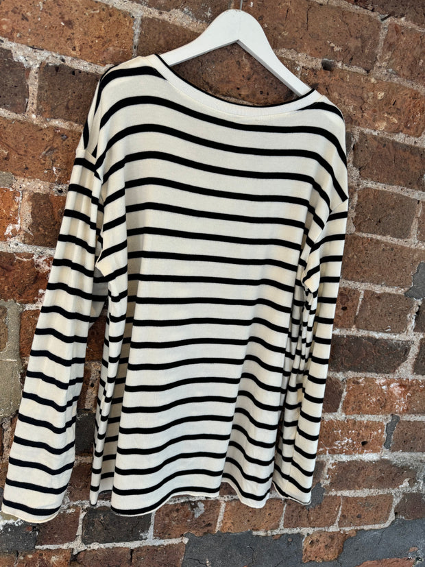 FINE KNIT STRIPE JUMPER -  The Style Society Boutique 