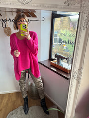 PINK OVERSIZED JUMPER