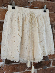 BOHO BRODERIE SHORTS -  The Style Society Boutique 