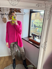 PINK OVERSIZED JUMPER