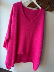 PINK OVERSIZED JUMPER