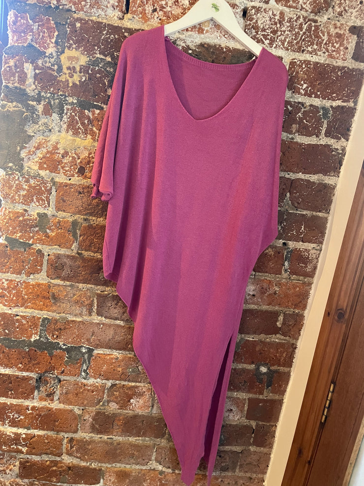 PINK ASYMETRIC HEM JUMPER -  The Style Society Boutique 