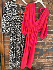 PINK LEOPARD PRINT DRESS -  The Style Society Boutique 