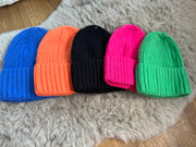 ANGORA BLEND CABLE KNIT BEANIE HAT