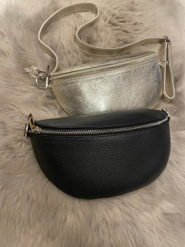 LEATHER X-BODY BAG -  The Style Society Boutique 