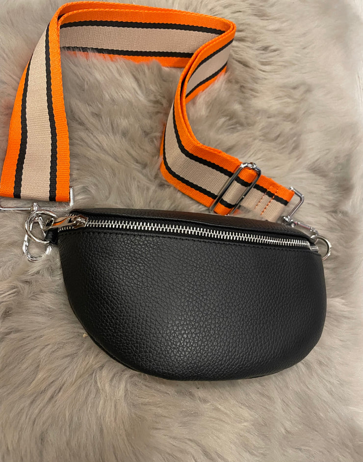 LEATHER X-BODY BAG -  The Style Society Boutique 