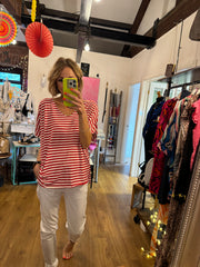 LUREX TRIM STRIPE TEE -  The Style Society Boutique 