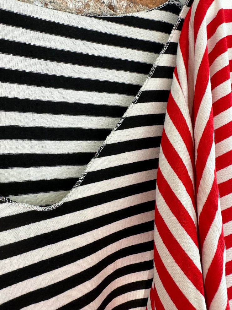 LUREX TRIM STRIPE TEE -  The Style Society Boutique 