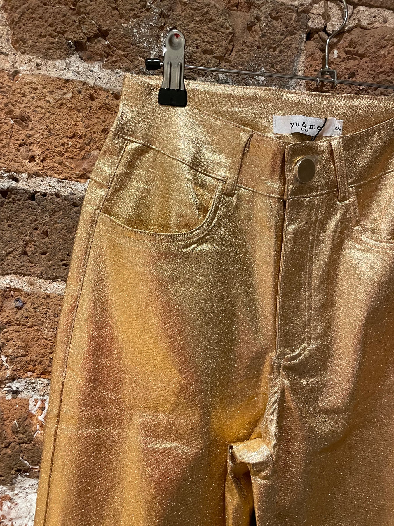 SIZE 10 Rose Gold Metallic Jeans – Osage Chic Boutique