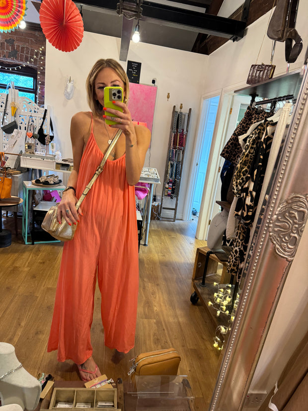 NEON BEACH JUMPSUIT -  The Style Society Boutique 