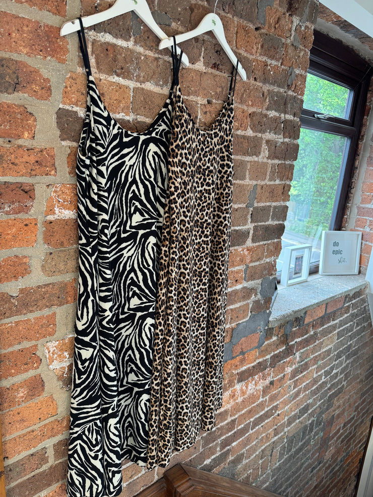 ZEBRA PRINT SWING DRESS -  The Style Society Boutique 