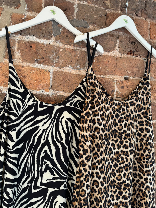 ZEBRA PRINT SWING DRESS -  The Style Society Boutique 