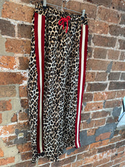 LEOPARD WIDE LEG TROUSER WITH STRIPE -  The Style Society Boutique 