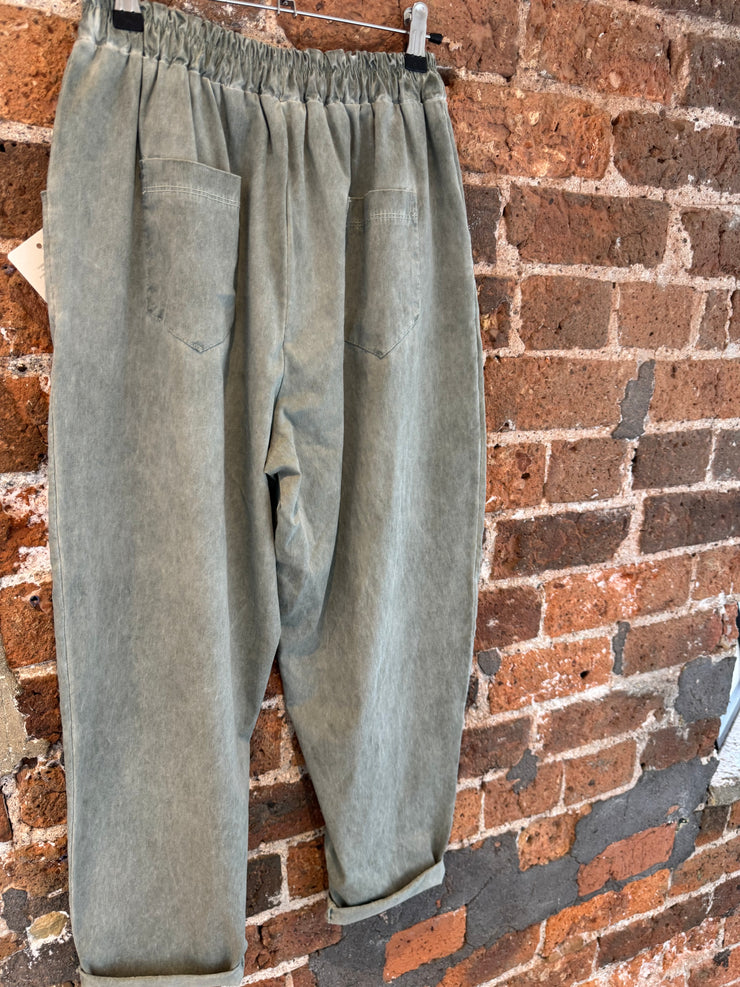 ACID WASH BALLOON TROUSERS -  The Style Society Boutique 