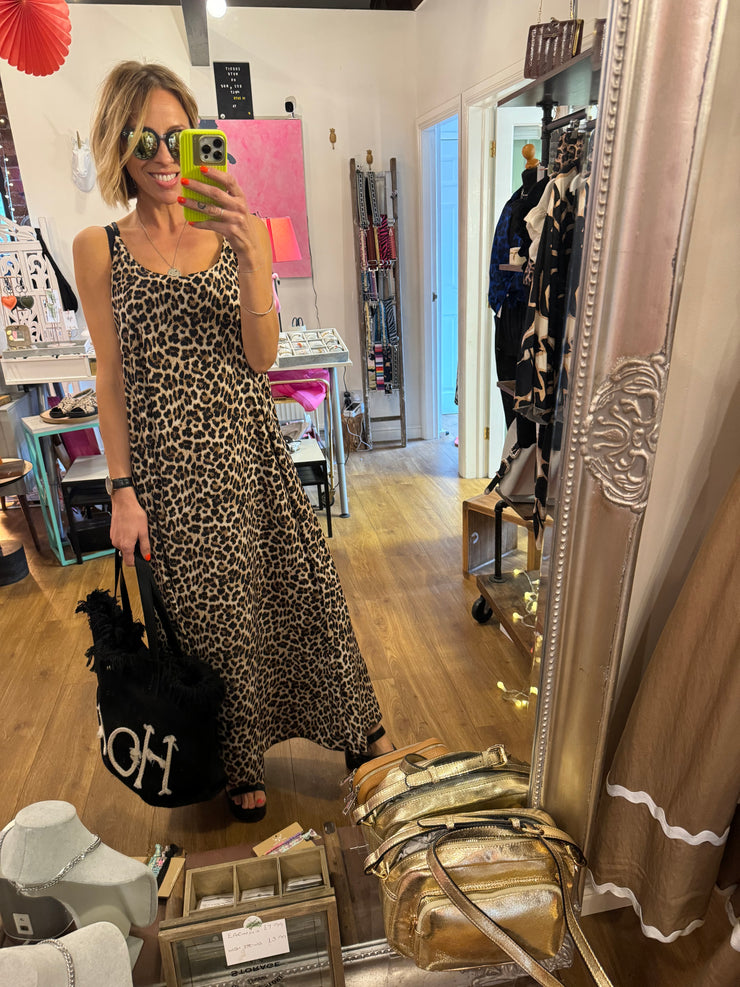 LEOPARD PRINT SWING DRESS -  The Style Society Boutique 