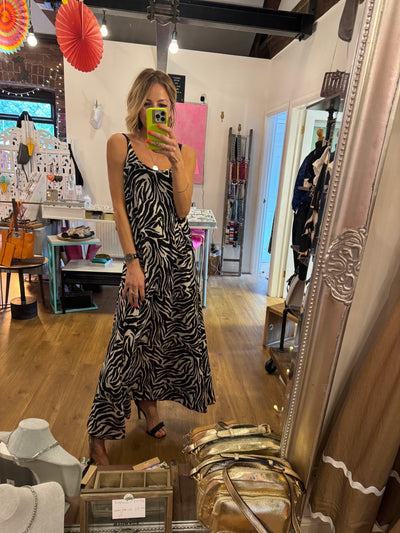 ZEBRA PRINT SWING DRESS -  The Style Society Boutique 