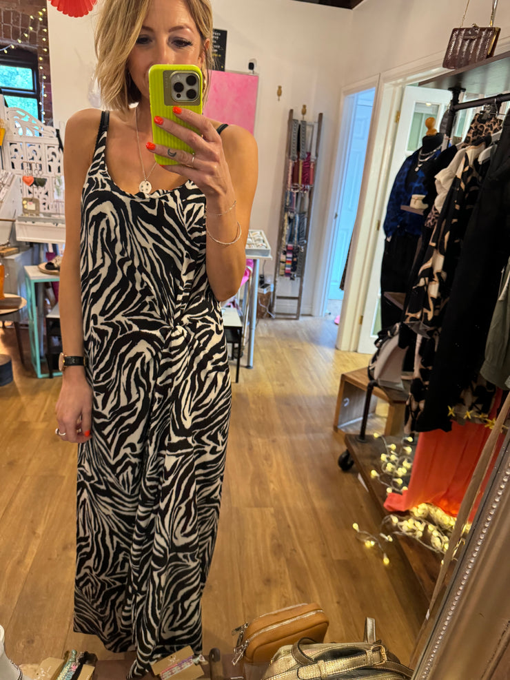 ZEBRA PRINT SWING DRESS -  The Style Society Boutique 