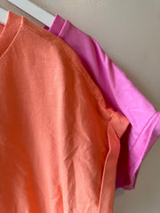OVERSIZED COLOUR POP TEE IN PINK -  The Style Society Boutique 