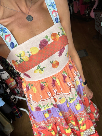 FEELING FRUITY SUNDRESS IN CREAM -  The Style Society Boutique 