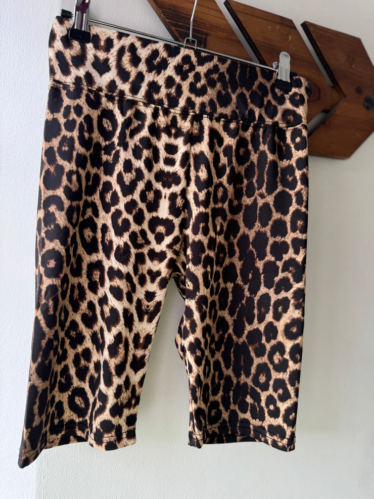 LEOPARD PRINT CYCLING SHORTS -  The Style Society Boutique 