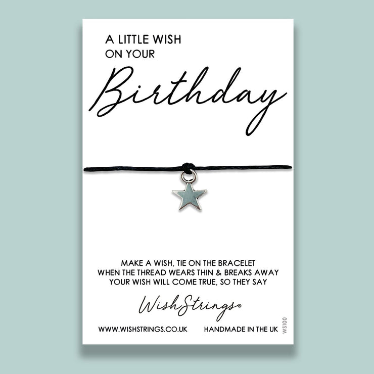WISHSTRINGS WISH BRACELET- LITTLE WISH ON YOUR BIRTHDAY -  The Style Society Boutique 