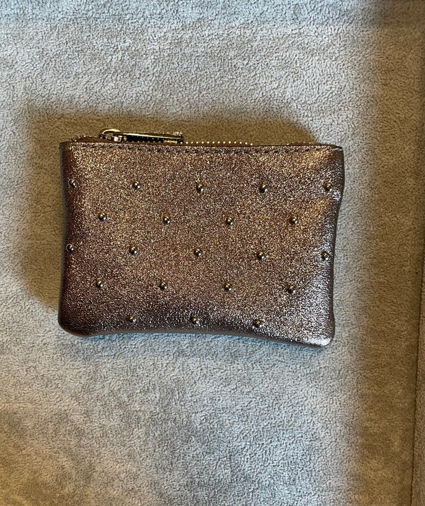 STUDDED LEATHER PURSE -  The Style Society Boutique 