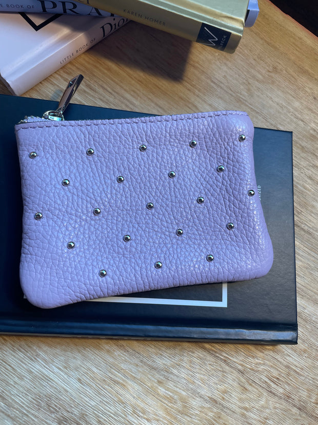 STUDDED LEATHER PURSE -  The Style Society Boutique 